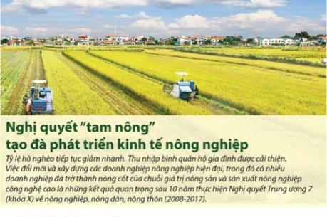 Nghị quyết “tam nông” tạo đà phát triển kinh tế nông nghiệp