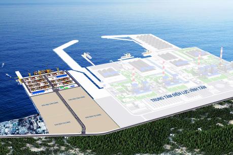 Sử dụng vật, chất nạo vét để san lấp mặt bằng Cảng tổng hợp Vĩnh Tân