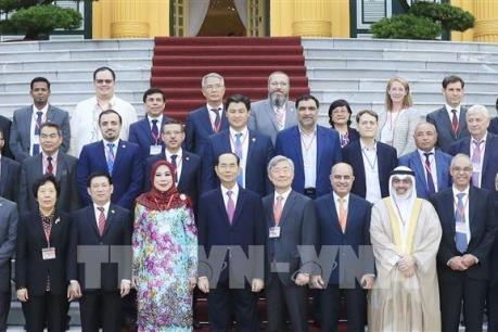 Chủ tịch nước Trần Đại Quang tiếp các Trưởng đoàn dự Đại hội ASOSAI14