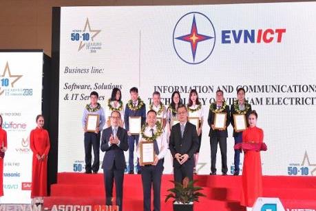 EVNICT đạt danh hiệu 50 Doanh nghiệp CNTT hàng đầu Việt Nam 2018