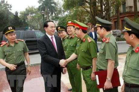 Chủ tịch nước Trần Đại Quang với sự nghiệp bảo vệ an ninh, trật tự