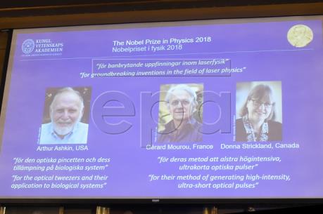 Giải Nobel Vật lý 2018 đã có chủ