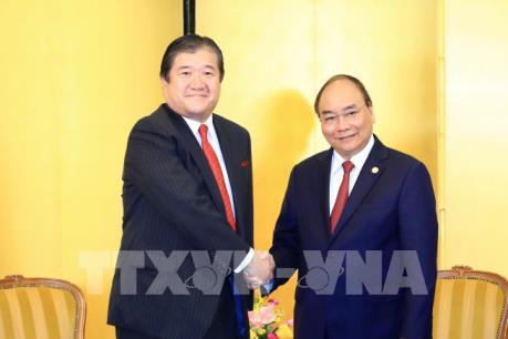 Thủ tướng Nguyễn Xuân Phúc tiếp một số doanh nghiệp Nhật Bản