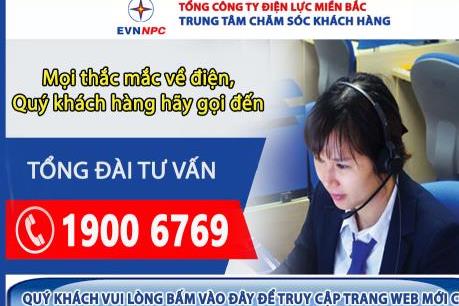 Xuất hiện số điện thoại mạo danh Tổng công ty Điện lực miền Bắc