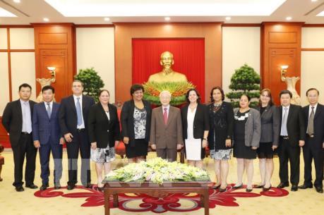 ​Tổng Bí thư Nguyễn Phú Trọng tiếp đoàn Đảng Cộng sản Cuba