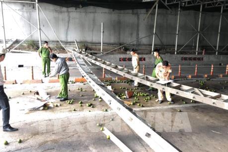 Phong tỏa các tuyến đường qua hầm Thủ Thiêm sau sự cố sập giàn giáo