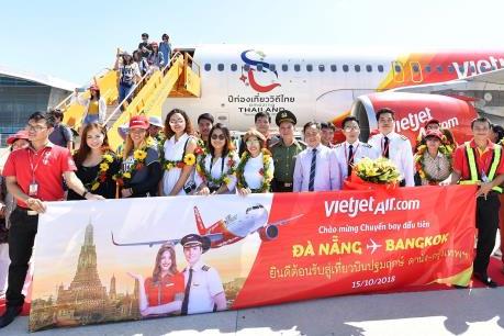 Vietjet Air đón chuyến bay khai trương Đà Nẵng - Bangkok
