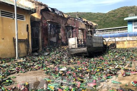 Cháy kho hàng tại Viện Khoa học kỹ thuật nông nghiệp Duyên hải Nam Trung bộ