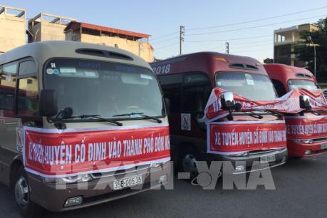 Xe khách tuyến Ninh Bình - Giáp Bát trở lại hoạt động bình thường