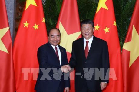 Thủ tướng Nguyễn Xuân Phúc hội kiến Tổng Bí thư, Chủ tịch nước Trung Quốc Tập Cận Bình