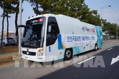 Hàn Quốc thử nghiệm thành công xe buýt tự lái ở sân bay