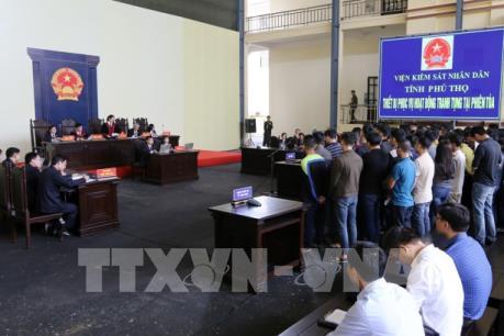 Xét xử sơ thẩm vụ án đánh bạc nghìn tỷ tại Phú Thọ