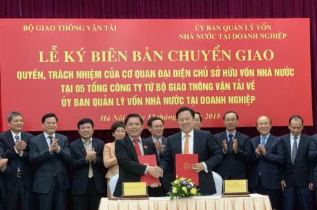Năm doanh nghiệp giao thông lớn về Ủy ban Quản lý vốn Nhà nước