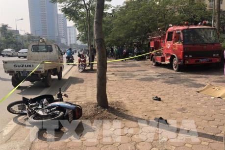 Tai nạn giao thông giữa xe cứu hỏa và xe máy làm một người tử vong