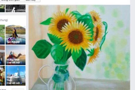 Facebook "nhuộm vàng" hashtag Hoa hướng dương