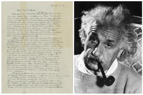 Bức thư của Einstein được bán với giá kỷ lục