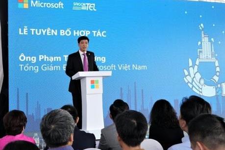 Microsoft, SaigonTel và Tech Data hợp tác phát triển khu công nghiệp thông minh
