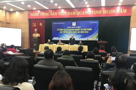 97 doanh nghiệp có sản phẩm đạt Thương hiệu quốc gia năm 2018