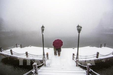 Phong cảnh tuyết rơi tại Trung Quốc