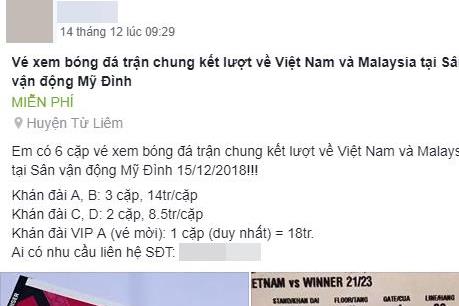 “Vé chợ đen” đẩy giá cao sát giờ diễn ra trận chung kết lượt về