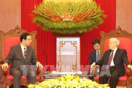 Tổng Bí thư, Chủ tịch nước Nguyễn Phú Trọng tiếp Đoàn đại biểu Đảng Cộng sản Nhật Bản