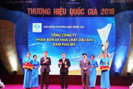 PVFCCo lần thứ 3 liên tiếp được công nhận là Thương hiệu Quốc gia