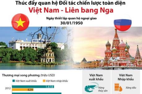Thúc đẩy quan hệ Đối tác chiến lược toàn diện Việt Nam - Nga