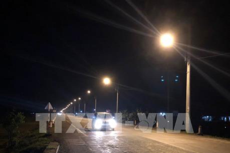 Đã xong hệ thống điện chiếu sáng 3 tuyến đường tránh qua Bình Định