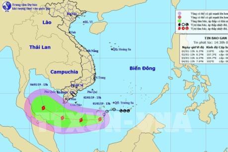 Tin mới nhất về đường đi của bão số 1 