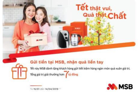 MSB tung quà tặng "chất" nhân Tết Kỷ Hợi 2019