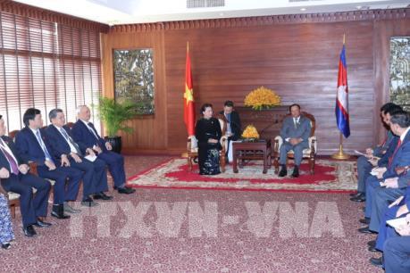 Chủ tịch Quốc hội Nguyễn Thị Kim Ngân hội kiến Chủ tịch Thượng viện Campuchia