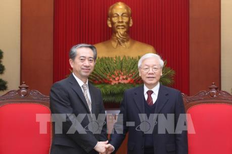 Tổng Bí thư, Chủ tịch nước Nguyễn Phú Trọng tiếp xã giao Đại sứ Trung Quốc