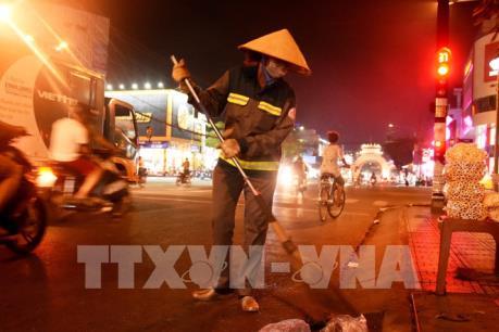 Những công nhân vệ sinh đô thị không đón Giao thừa