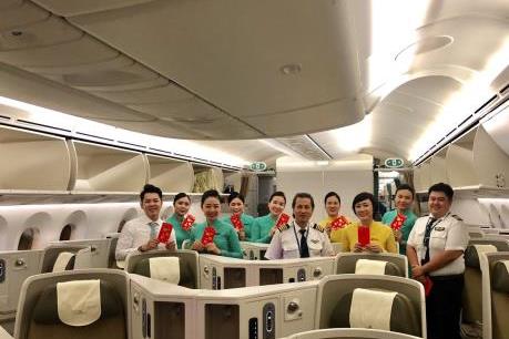 Hành khách đón Xuân trên độ cao 10.000 m cùng Vietnam Airlines