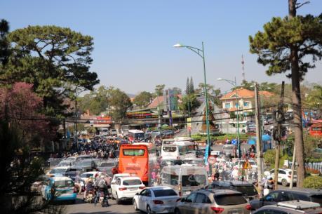 Đà Lạt quá tải ngày đầu Xuân