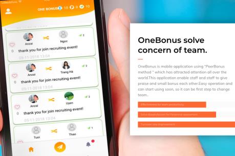 Ra mắt ứng dụng thúc đẩy nhân viên tặng thưởng và cảm ơn lẫn nhau