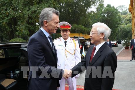 Tổng thống Cộng hòa Argentina Mauricio Macri và Phu nhân thăm cấp Nhà nước tới Việt Nam