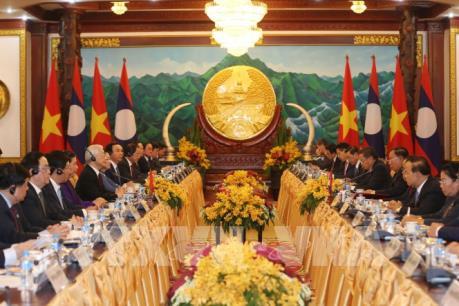 Tổng Bí thư, Chủ tịch nước Việt Nam hội đàm với Tổng Bí thư, Chủ tịch nước Lào