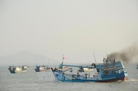 Quảng Ngãi: Cháy tàu cá đang chuẩn bị ra khơi