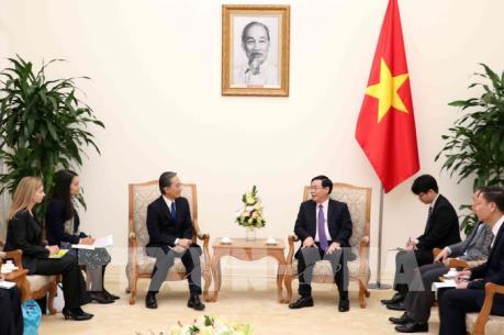 Phó Thủ tướng Vương Đình Huệ tiếp Chủ tịch Công ty Dịch vụ tài chính AEON