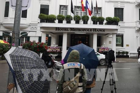 Thượng đỉnh Mỹ-Triều 2019: Đông đảo phóng viên chờ đón Chủ tịch Triều Tiên Kim Jong-un