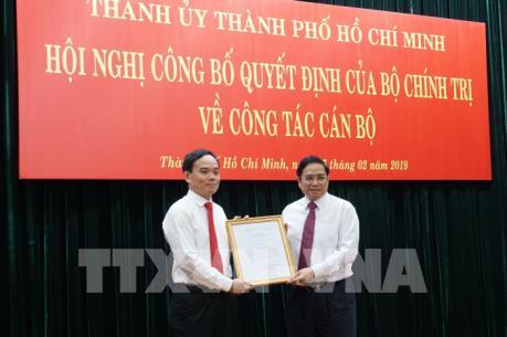 Điều động đồng chí Trần Lưu Quang làm Phó Bí thư Thường trực Thành ủy Tp. Hồ Chí Minh