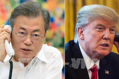 Hội nghị Thượng đỉnh Mỹ - Triều lần 2: Tổng thống Trump điện đàm với Tổng thống Hàn Quốc