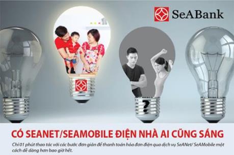 SeABank mở rộng thanh toán hóa đơn tiền điện online