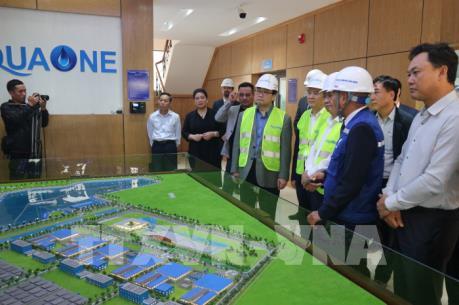 Bí thư Thành ủy Hà Nội kiểm tra Nhà máy nước mặt sông Đuống