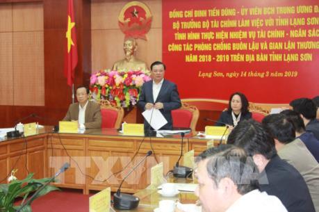 Bộ trưởng Tài chính: Tỉnh Lạng Sơn cần chủ động trong chống buôn lậu