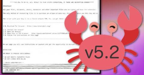 Cảnh báo mã độc GandCrab 5.2 tống tiền phiên bản mới nhất