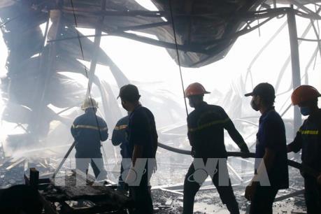 Cháy lớn tại khu công nghiệp Phú Tài, Bình Định