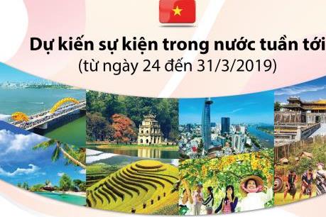 Dự kiến sự kiện trong nước tuần này