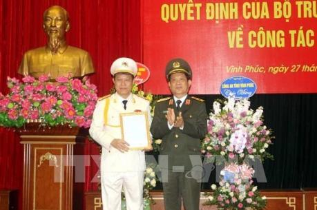 Trao quyết định bổ nhiệm Giám đốc Công an tỉnh Vĩnh Phúc